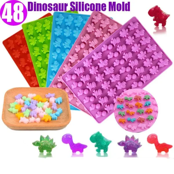48-Cavity Dinosaur Chocolate Mold Dinosaur Shel